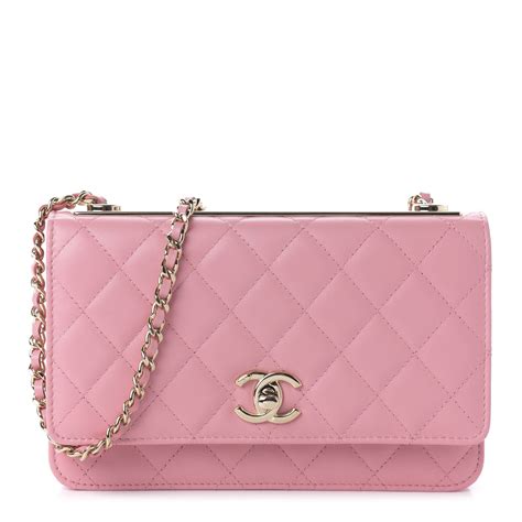 chanel wallet quilted lambskin|chanel trendy wallet on chain.